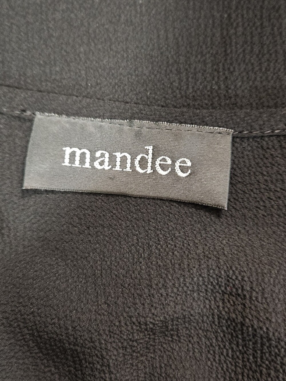 Mandee Black Sleeveless Ruched Side Tank Top Stretch Size Small - Picture 11 of 12